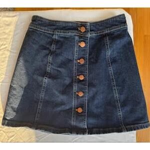 Madewell Denim-Darker Wash mini skirt Skirt Size 0